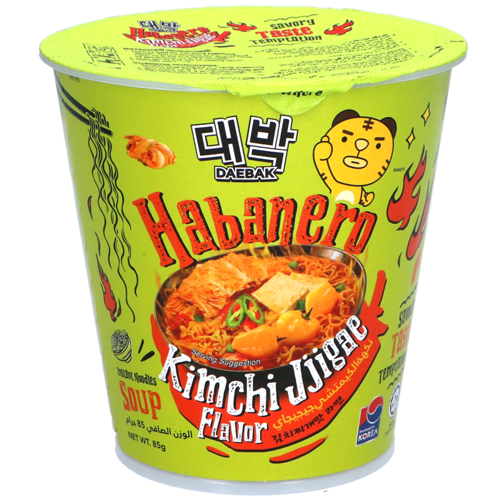 Afbeelding van MY | Daebak | Habanero Noodles Soup – Kimchi Jigae – Cup | 24x85g.