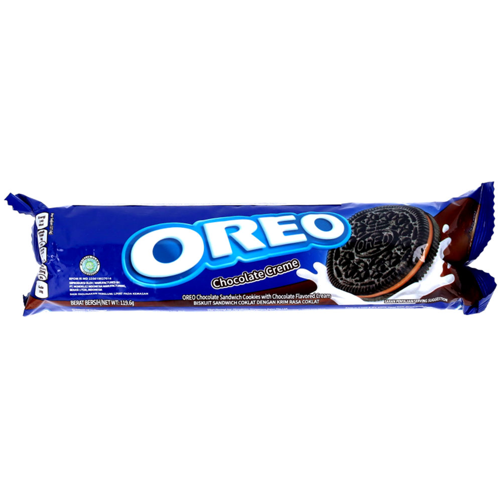 Afbeelding van ID | OREO | Chocolate Sandwich Cookies in Roll - Chocolate Cream Flavor | 24x119,6g.