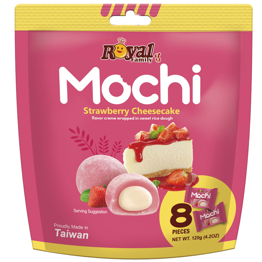 Picture of TW | Royal Family | Mochi - Strawberry Cheese Cake | 12x120g.