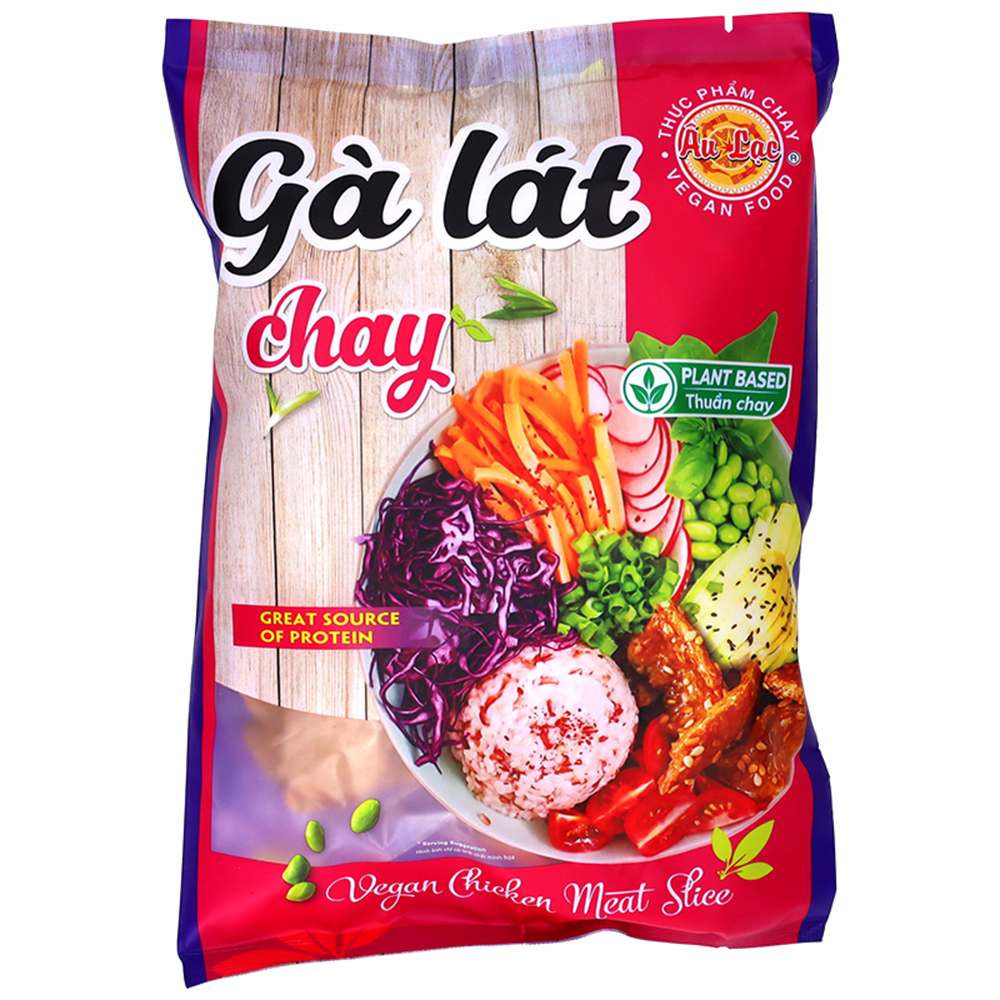 Afbeelding van VN | Au Lac | Vegan Chicken Meat Slice - Ga Lat Chay | 100x100g.