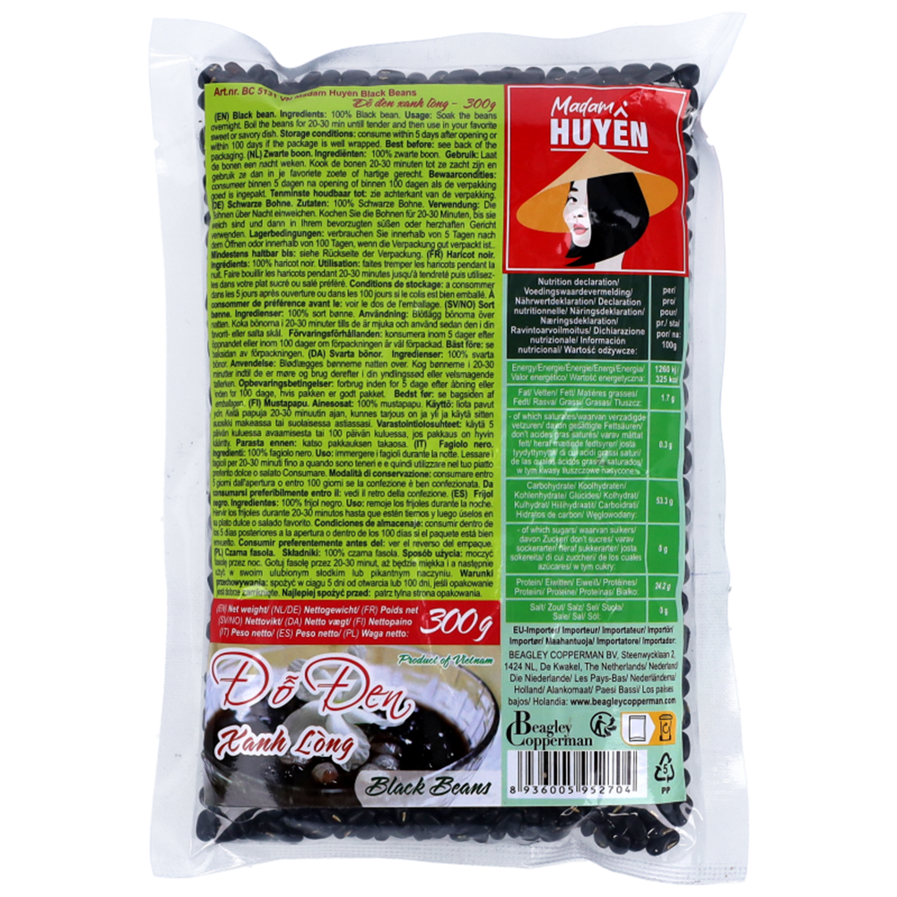 Picture of VN | Madam Huyen | Black Beans - Dỗ đen xanh lòng | 50x300g.