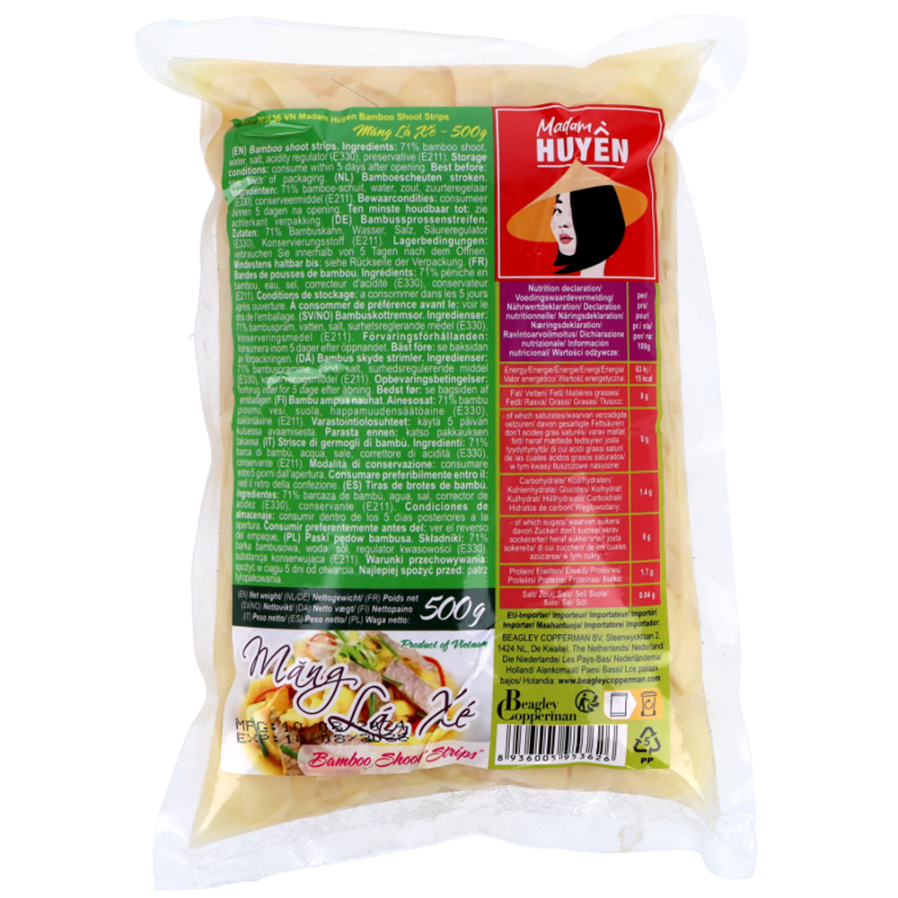 Picture of VN | Madam Huyen | Bamboo Shoot Strips - Mang Lá Xé | 24x500g.