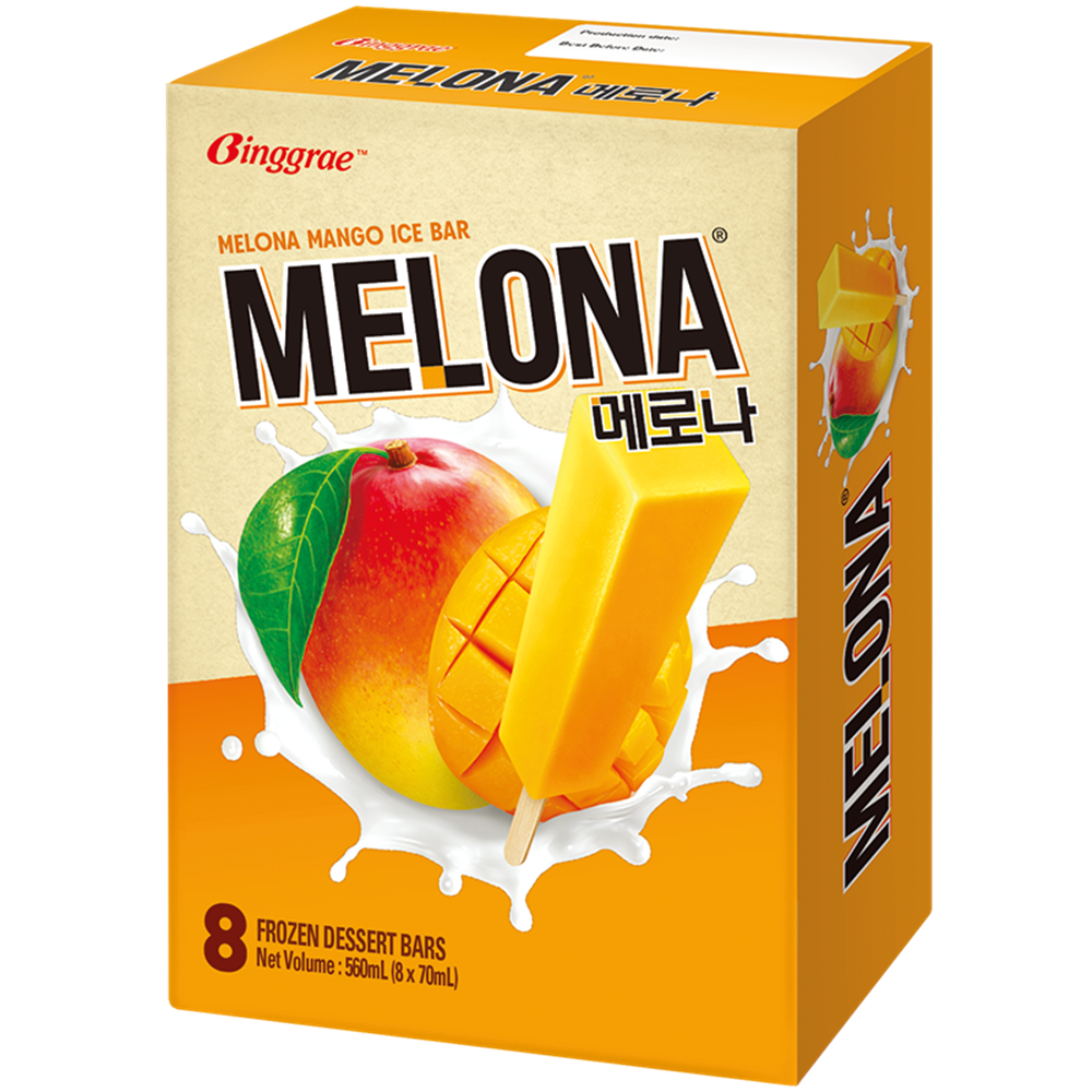 Afbeelding van KR | Melona | Melona Ice Bar - Mango | 8x8x70ml.