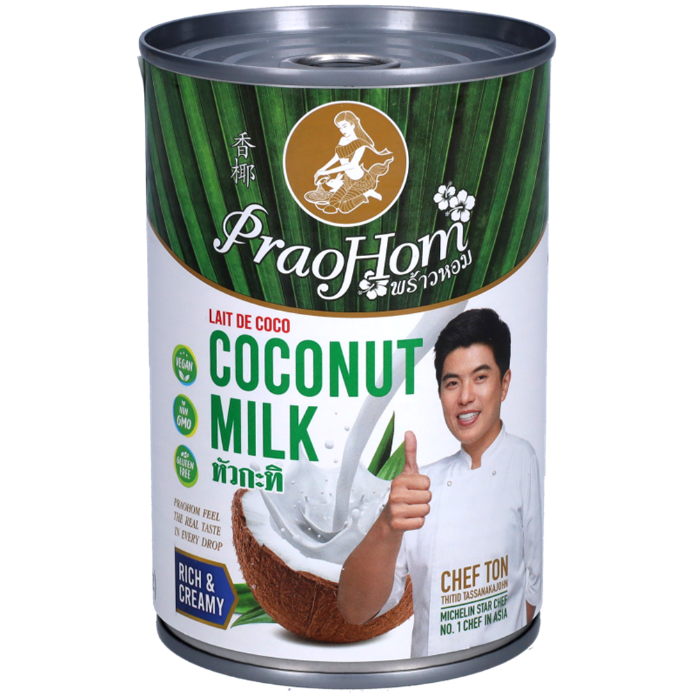 Afbeelding van TH | Prao Hom | Coconut Milk in Tin 17-19% Milkfat | 24x400ml.