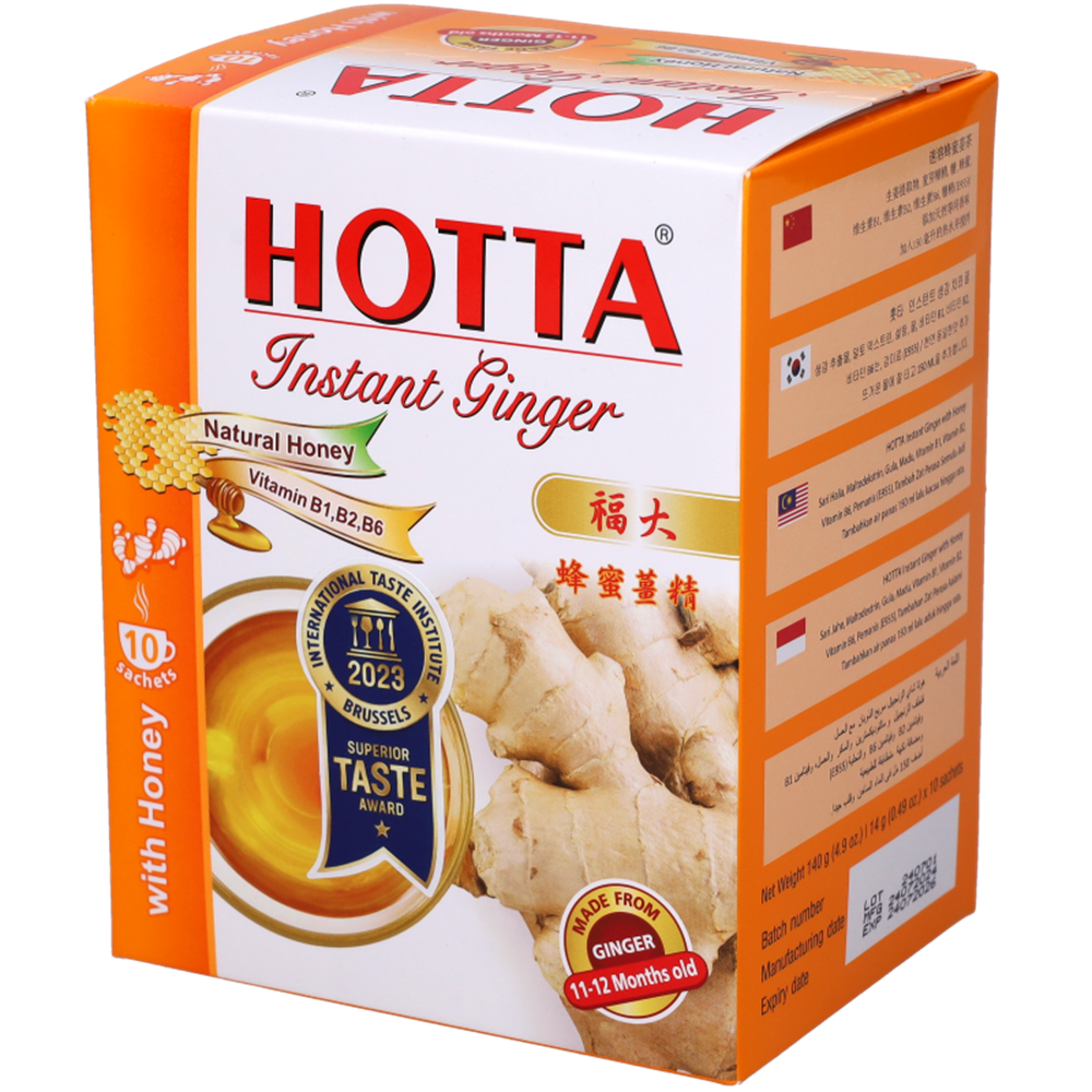 Picture of TH | Hotta | Instant Ginger Tea Drink with Honey-Box | 24x140g.