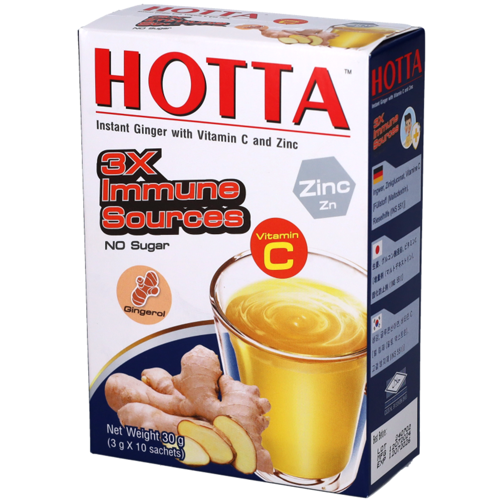 Picture of TH | Hotta | Instant Ginger with Vitamin C & Zinc - No | 24x30g.