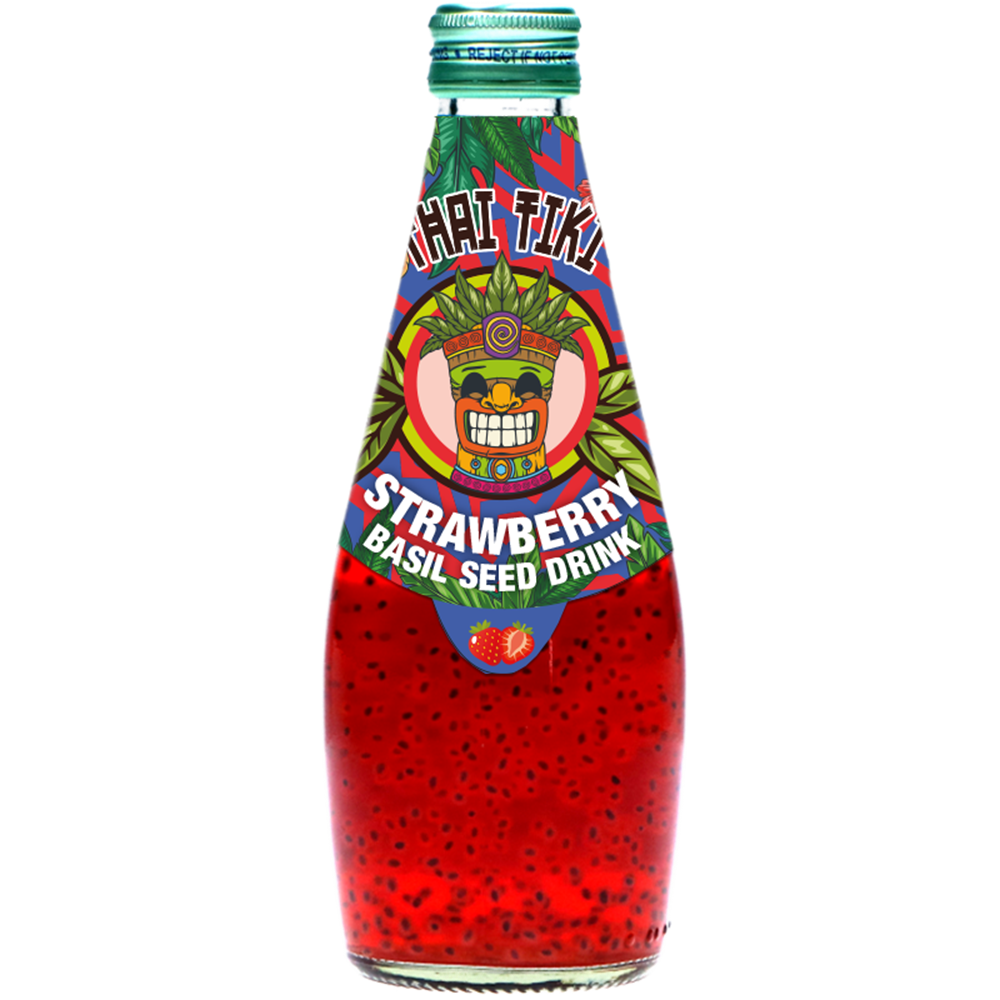 Picture of VN | Thai Tiki | Basil Seed Drink - Strawberry | 24x290ml.