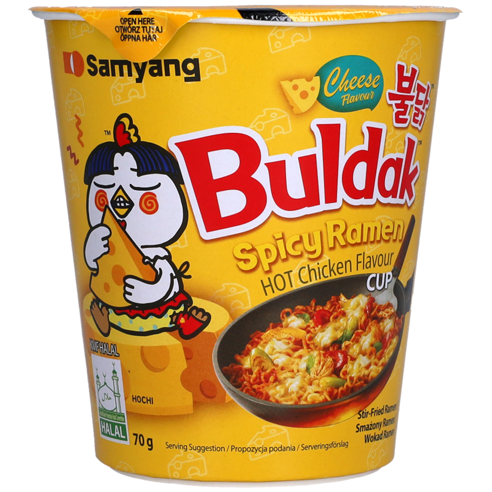 Picture of KR | Samyang | Buldak Ramen Hot Chicken Cheese Cup | 6x70g. 